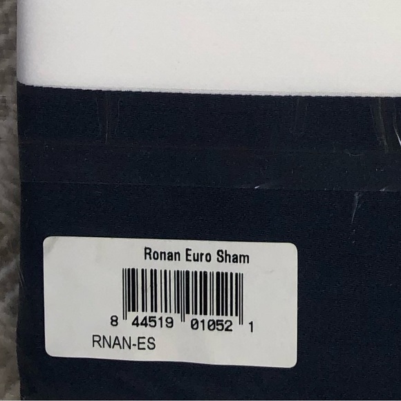Serena & Lily Pair of Ronan Euro Shams Navy and White Stripes NEW - Picture 5 of 5